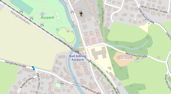 Physiotherapie auf Satellitenbild