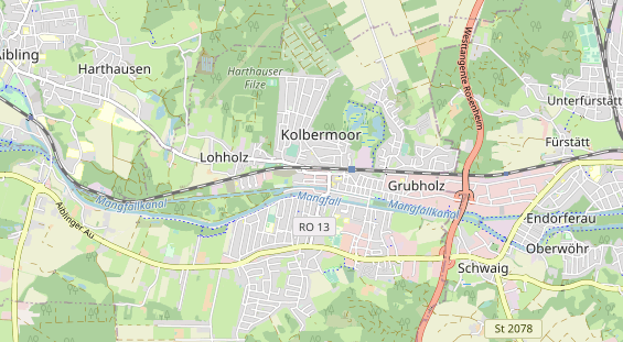 physical therapy on map