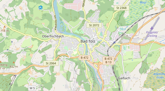 physical therapy on map