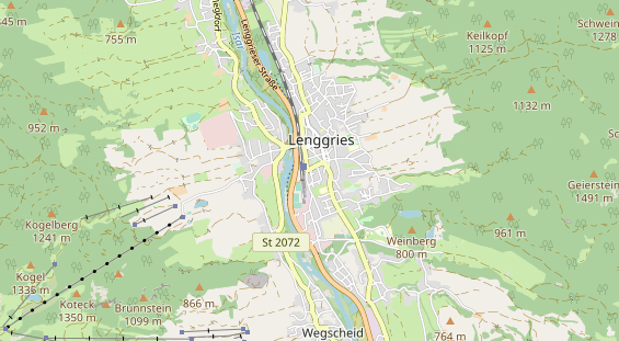 physical therapy on map