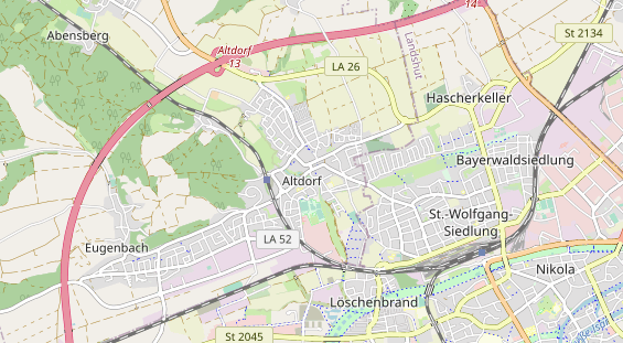 physical therapy on map