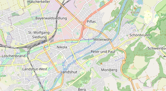 physical therapy on map