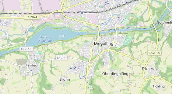 physical therapy on map