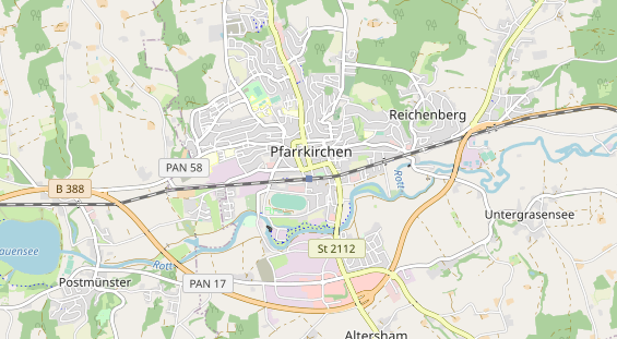 physical therapy on map