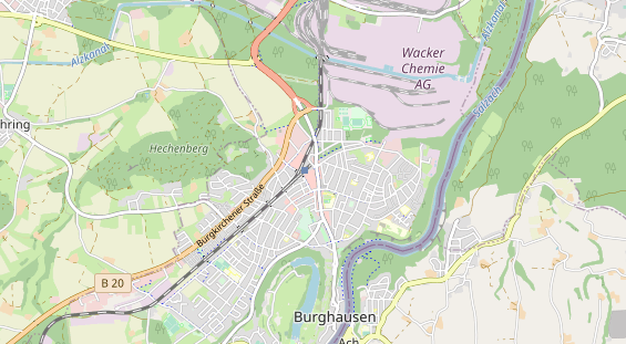 physical therapy on map