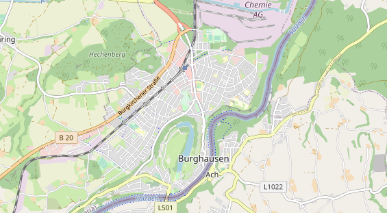 physical therapy on map