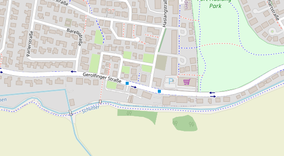 Physiotherapie auf Satellitenbild