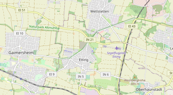 physical therapy on map