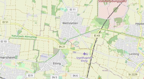 physical therapy on map