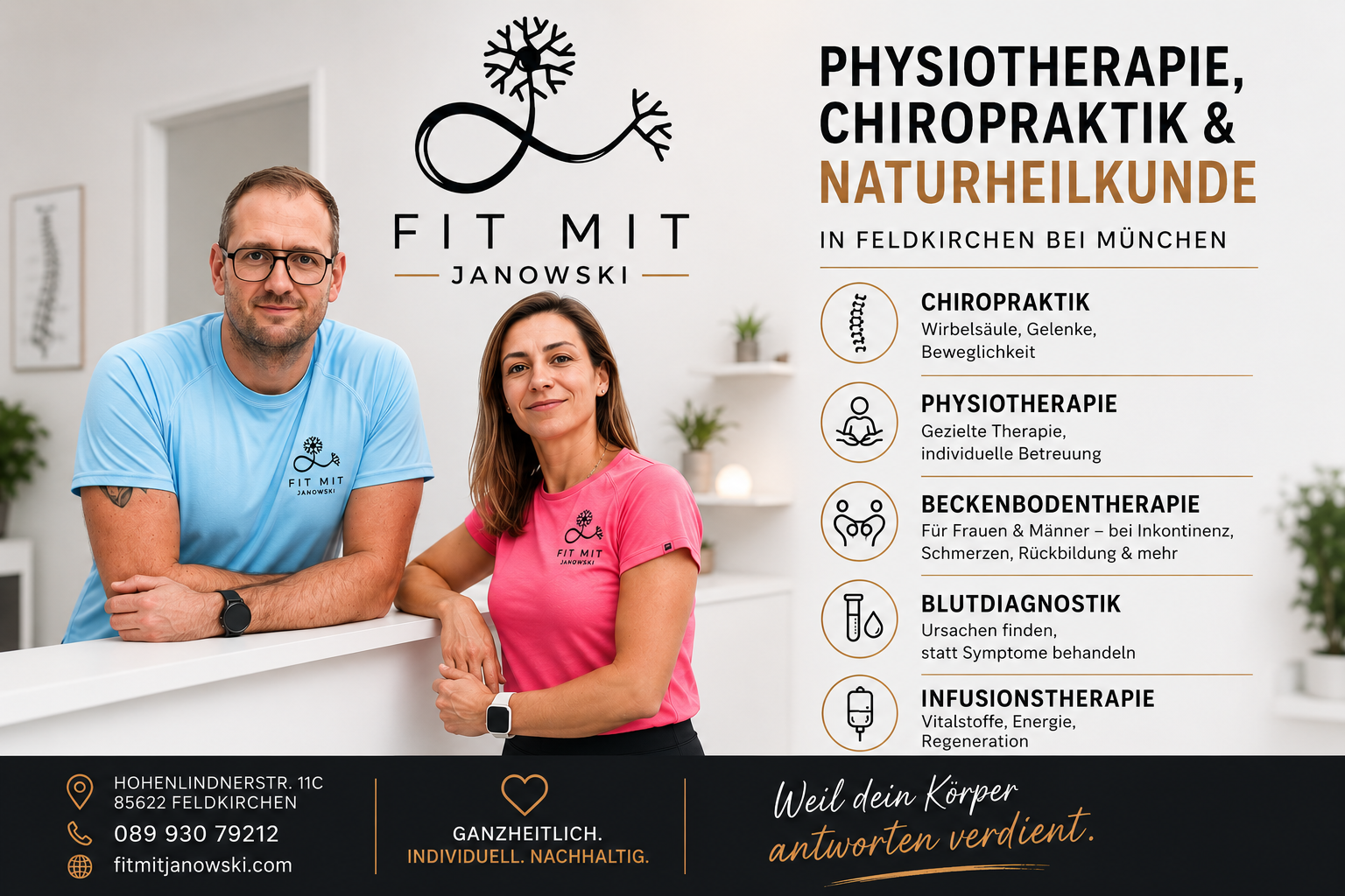 Physiotherapie - Fit mit Janowski Physiotherapie und Naturheilkunde Pawel Janowski 