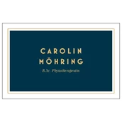 Physiotherapeut: Visitenkarte / Logo - Physiotherapie Carolin Möhring