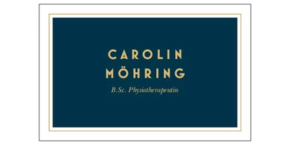Physiotherapeut - Visitenkarte / Logo - Physiotherapie Carolin Möhring