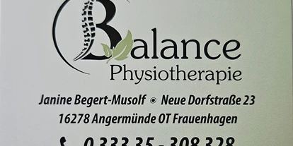 Physiotherapist - Krankenkassen: gesetzliche Krankenkasse - Germany - Physiotherapie Balance 