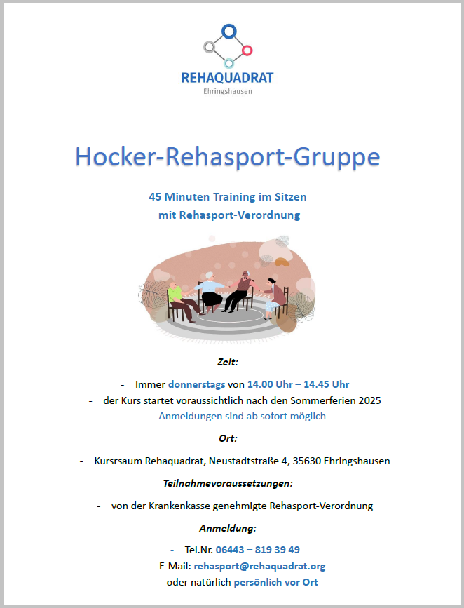 Physiotherapeut - Therapieform: Personal Training - Rehaquadrat GmbH