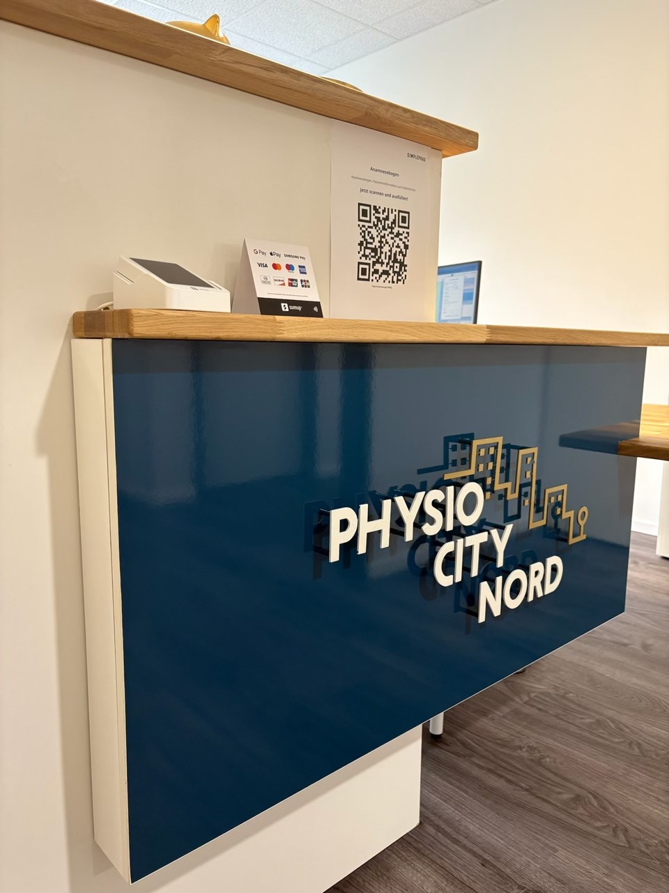 Physio City Nord Räumlichkeiten Empfang