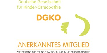 Physiotherapeut - Therapieform: Osteopathie - Mitgliedschaft in der Deutschen Gesellschaft für Kinderosteopathie - Praxis für Physiotherapie & Osteopathie Petra Schürer