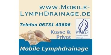 Physiotherapeut - Rheinland-Pfalz - Mobile Lymphdrainage 50km - alle Kassen (Physiopraxis)