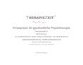 Physiotherapie: TherapieZeit2